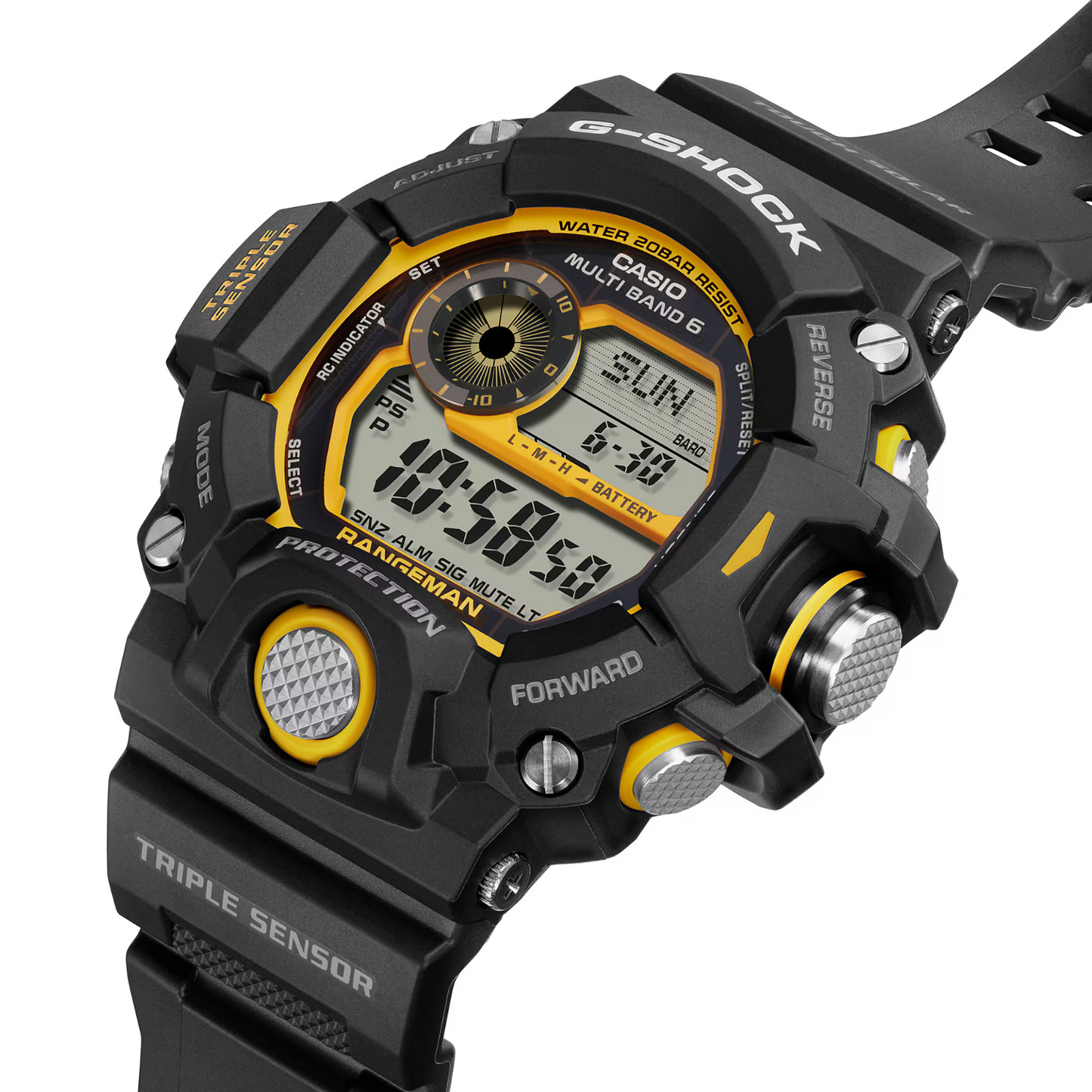 Casio G-Shock Master Of G Rangeman Black And Yellow Resin Watch GW-9400Y-1DR