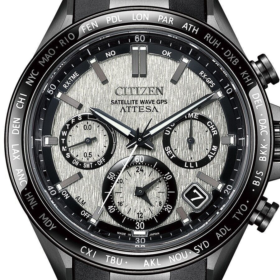 CITIZEN Attesa Satellite Wave GPS Eco-Drive Quartz 44 MM Watch CC4055-14H