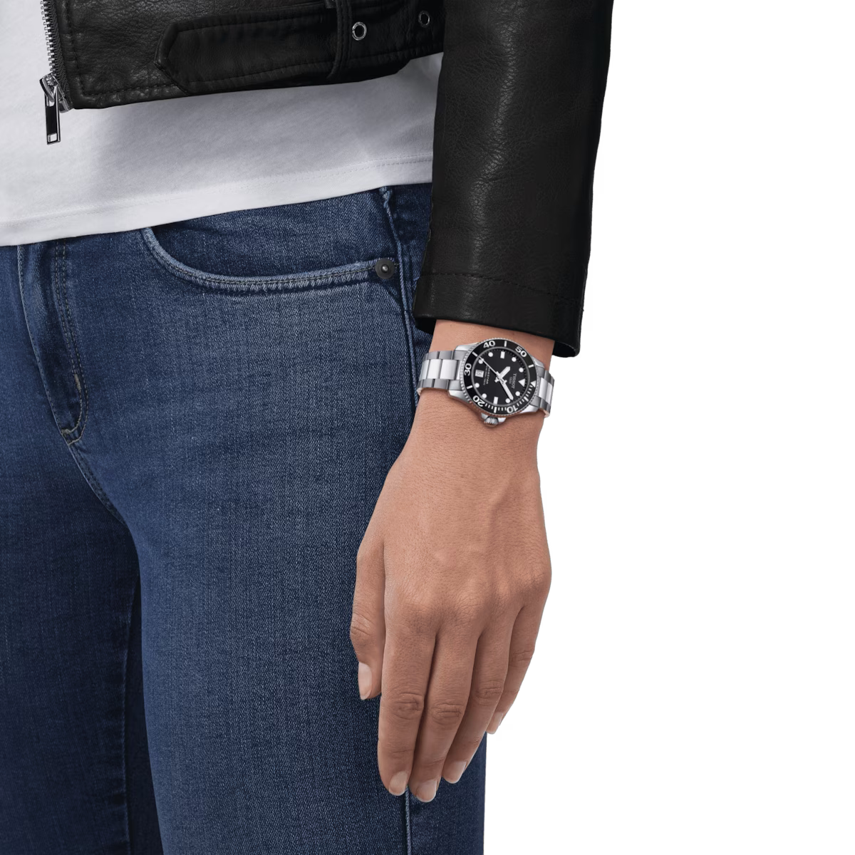 Tissot Seastar 1000 36 MM Black Dial Quartz SS Watch T120.210.11.051.00
