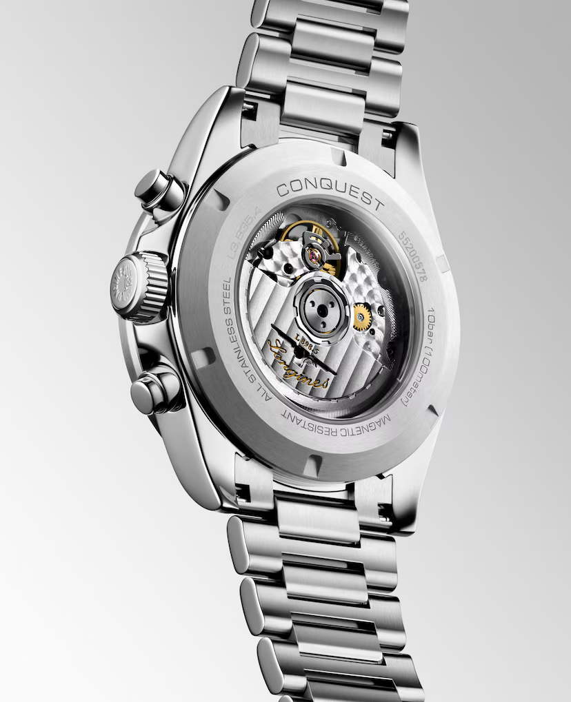 Longines Conquest Chronograph 42 MM Gold Dial Automatic Watch L38354326
