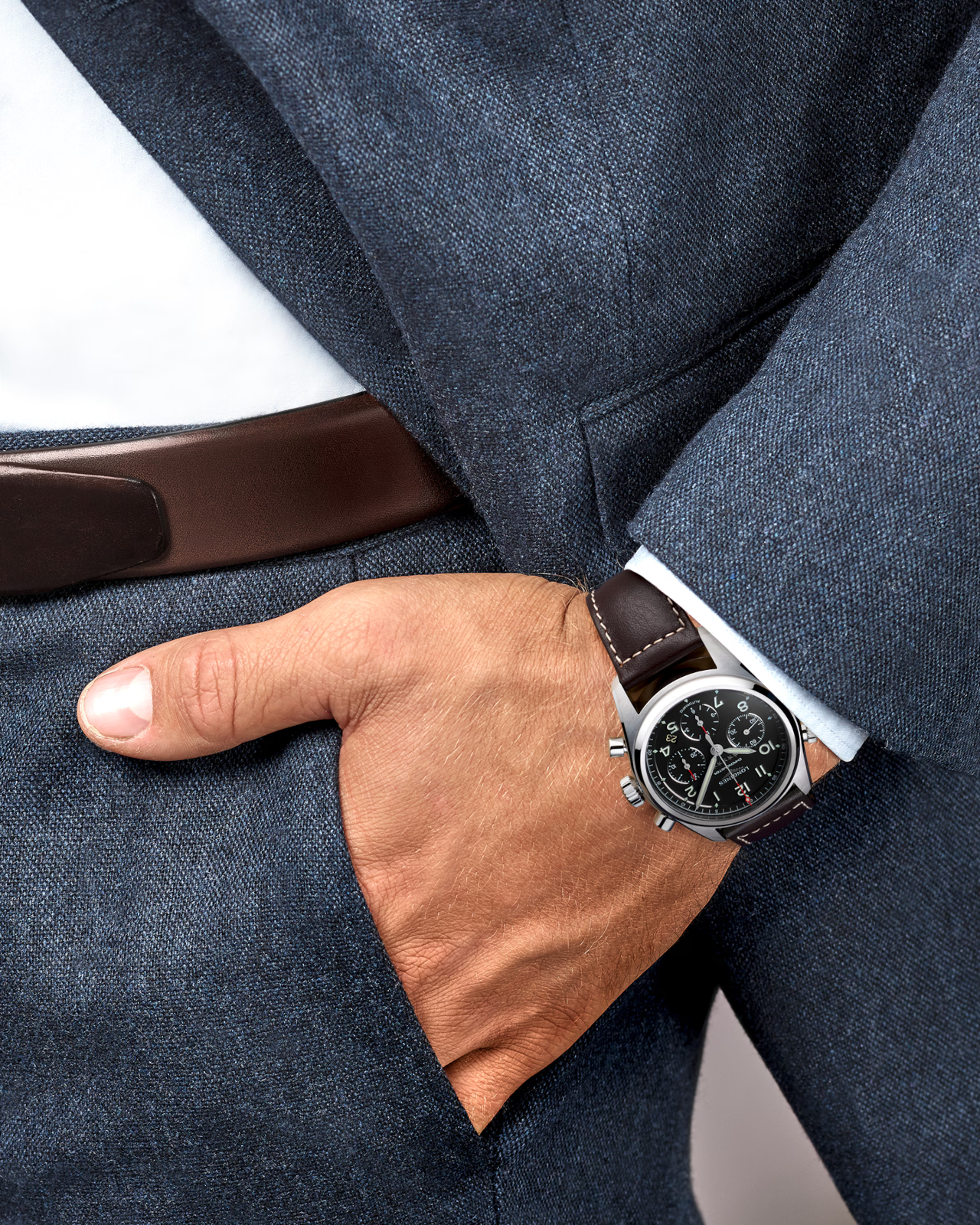 Longines Spirit Automatic Chronograph 42 MM SS Watch L38204530