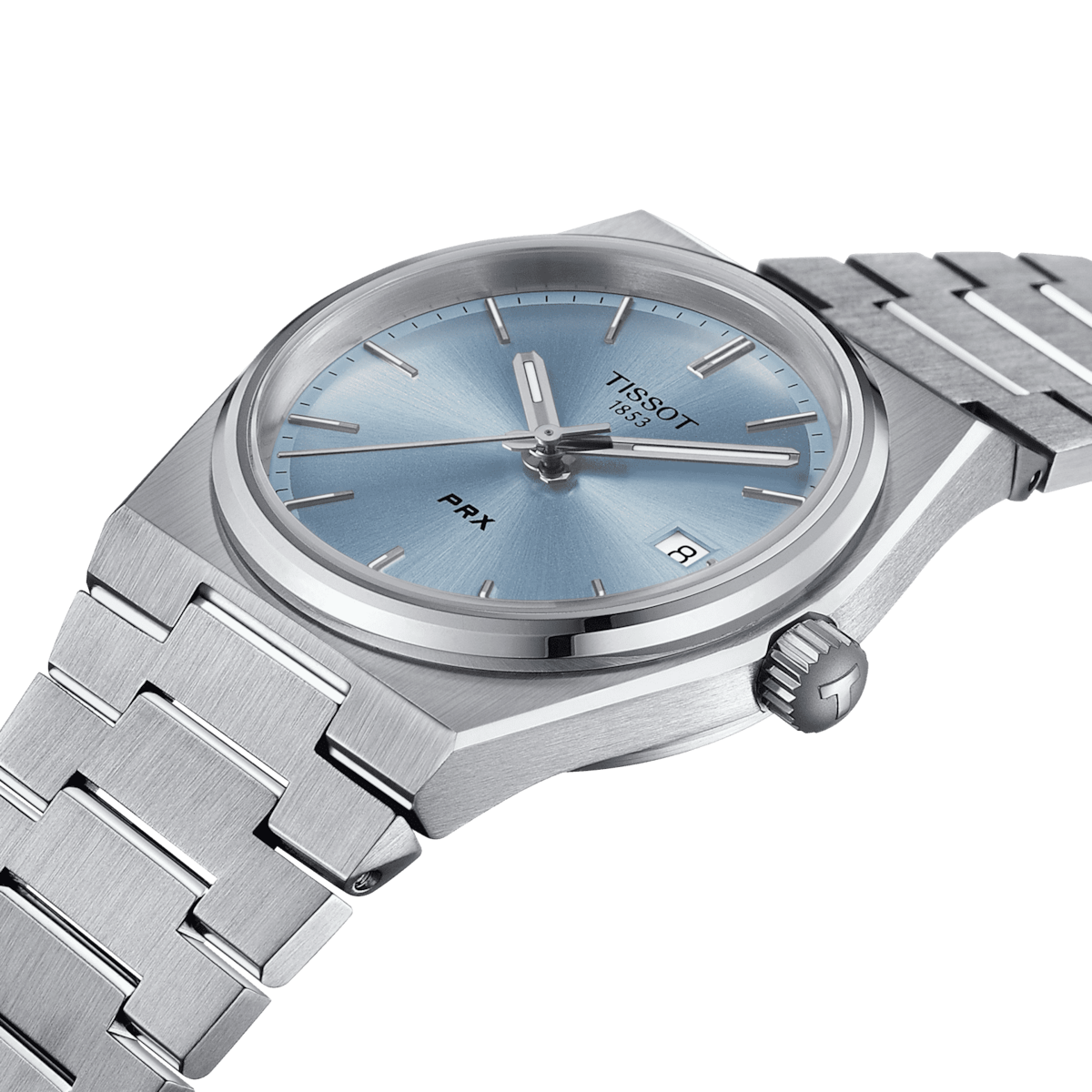 Tissot PRX 35 MM SS Baby Blue Dial Quartz Watch T137.210.11.351.00