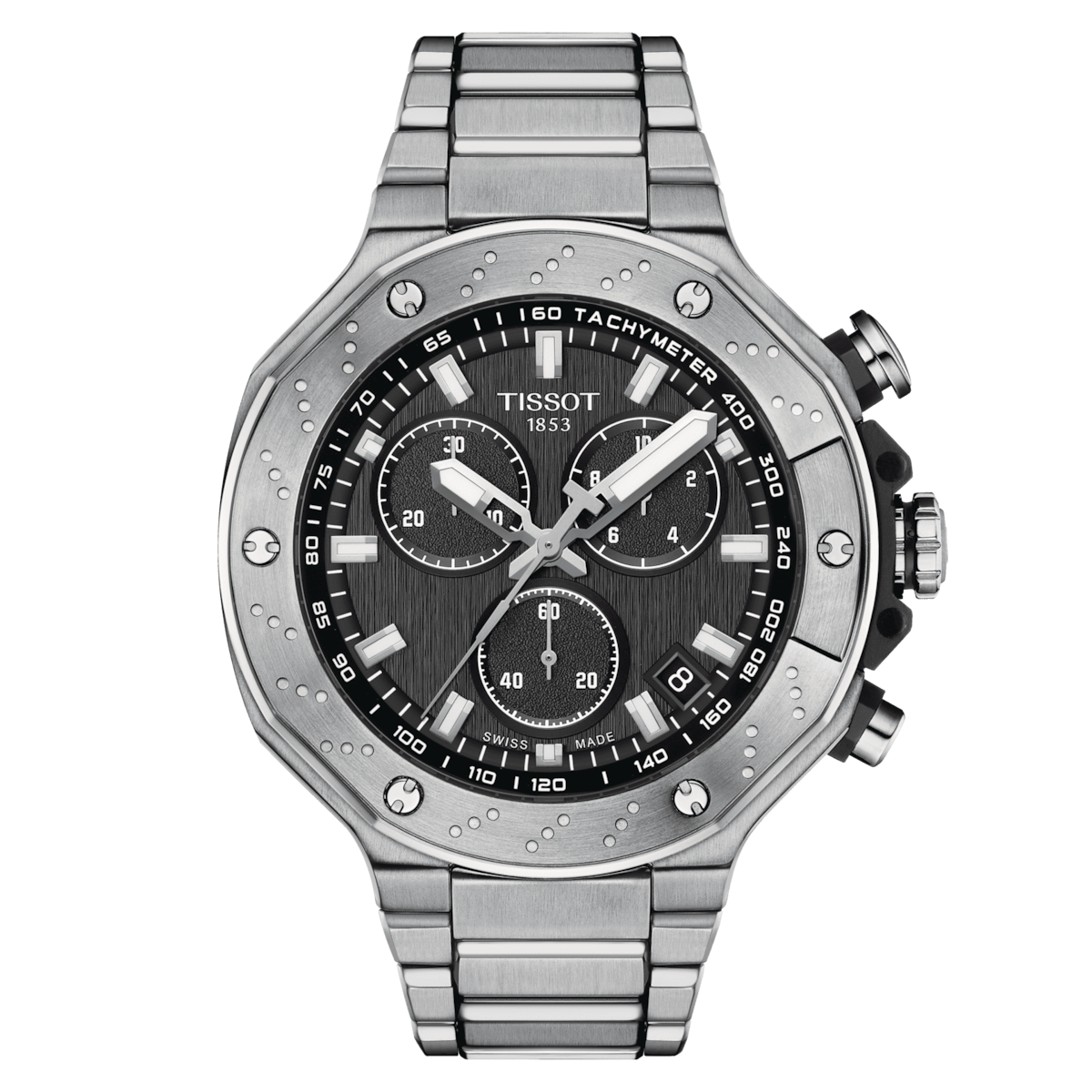Tissot T-Race Chronograph 45 MM Quartz Black Dial Watch - T141.417.11.051.01
