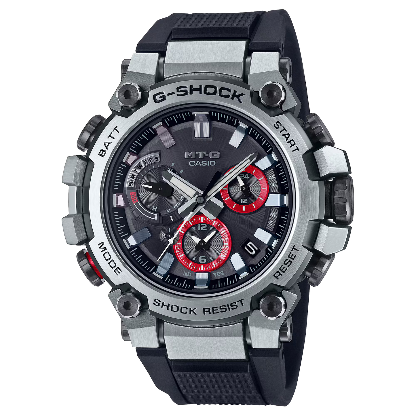 Casio G-Shock MT G Bluetooth SS Solar Resin Band Watch MTG-B3000-1A