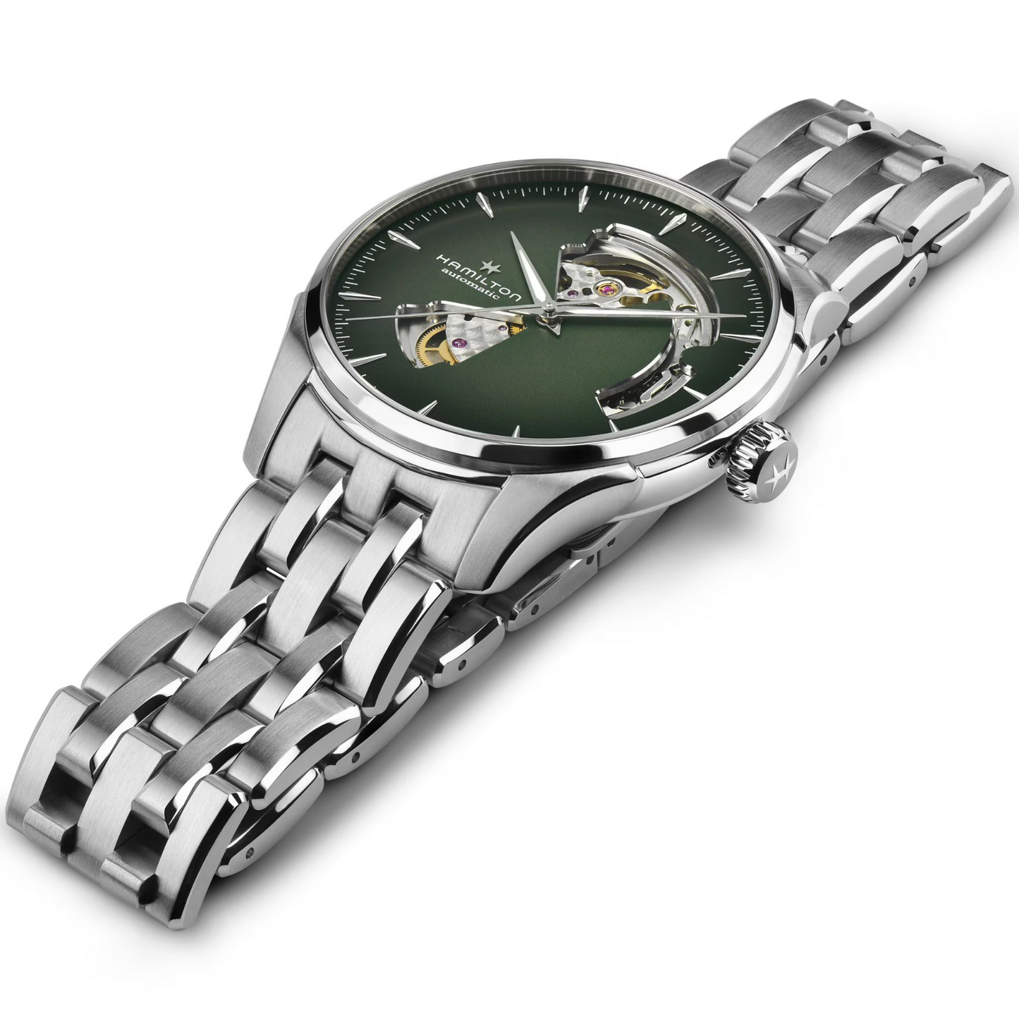 Hamilton Jazzmaster Open Heart Automatic 40 MM Green Dial Watch H32675160