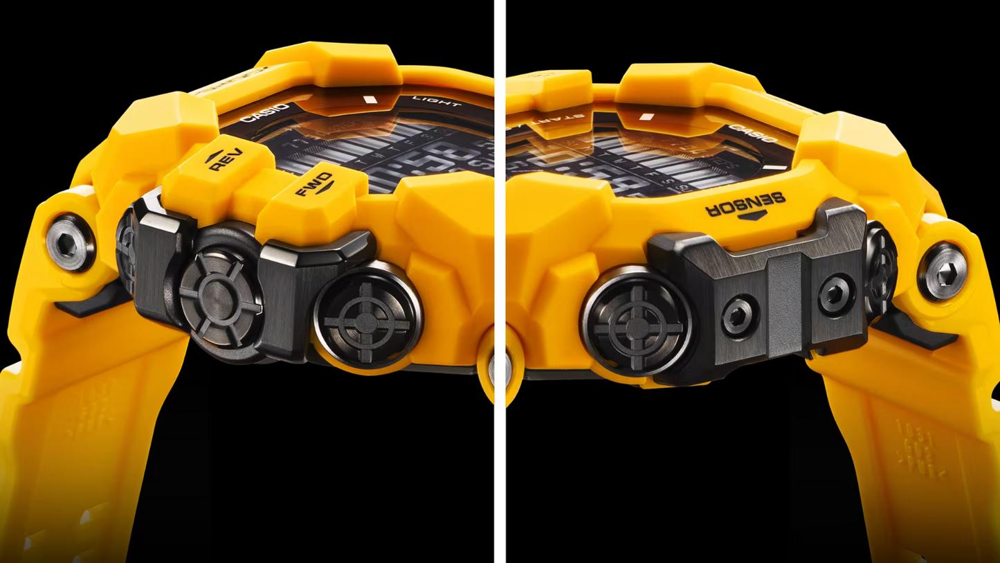 Casio G-Shock Rangeman Resin Solar Heart Rate Monitor Yellow Watch GPR-H1000-9