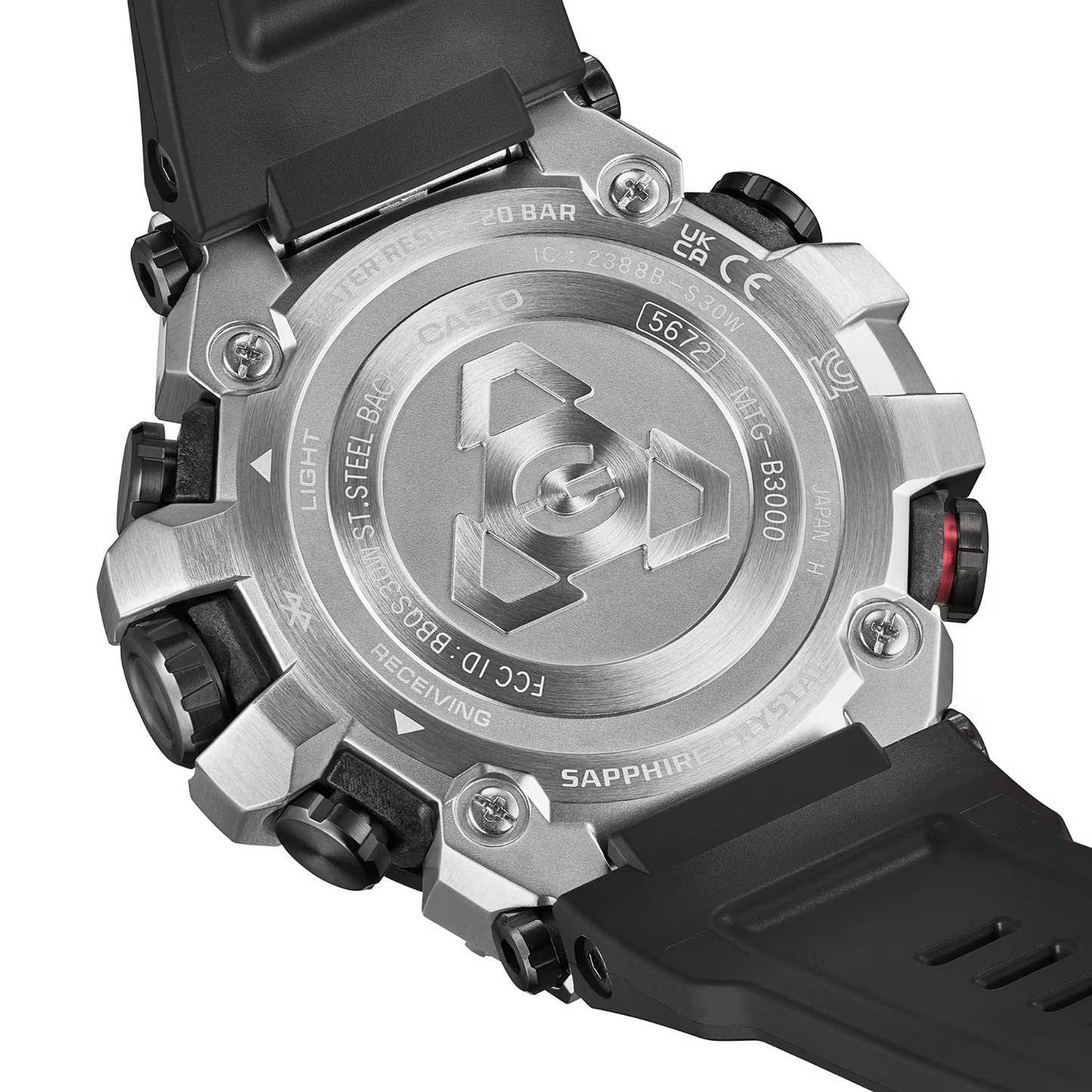 Casio G-Shock MT G Bluetooth SS Solar Resin Band Watch MTG-B3000-1A