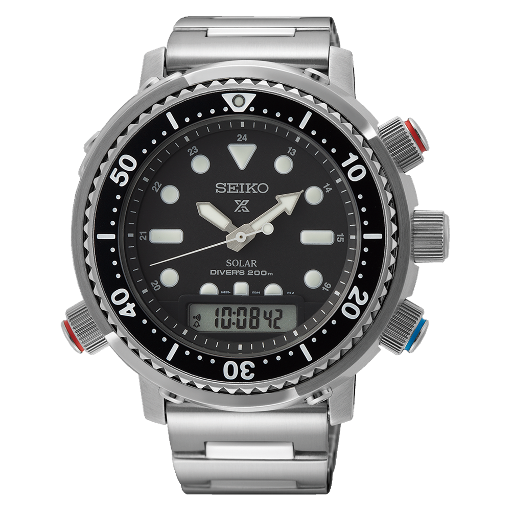 Seiko Prospex Arnie 46.9 MM Full Stainless Steel Solar Watch SNJ033P1