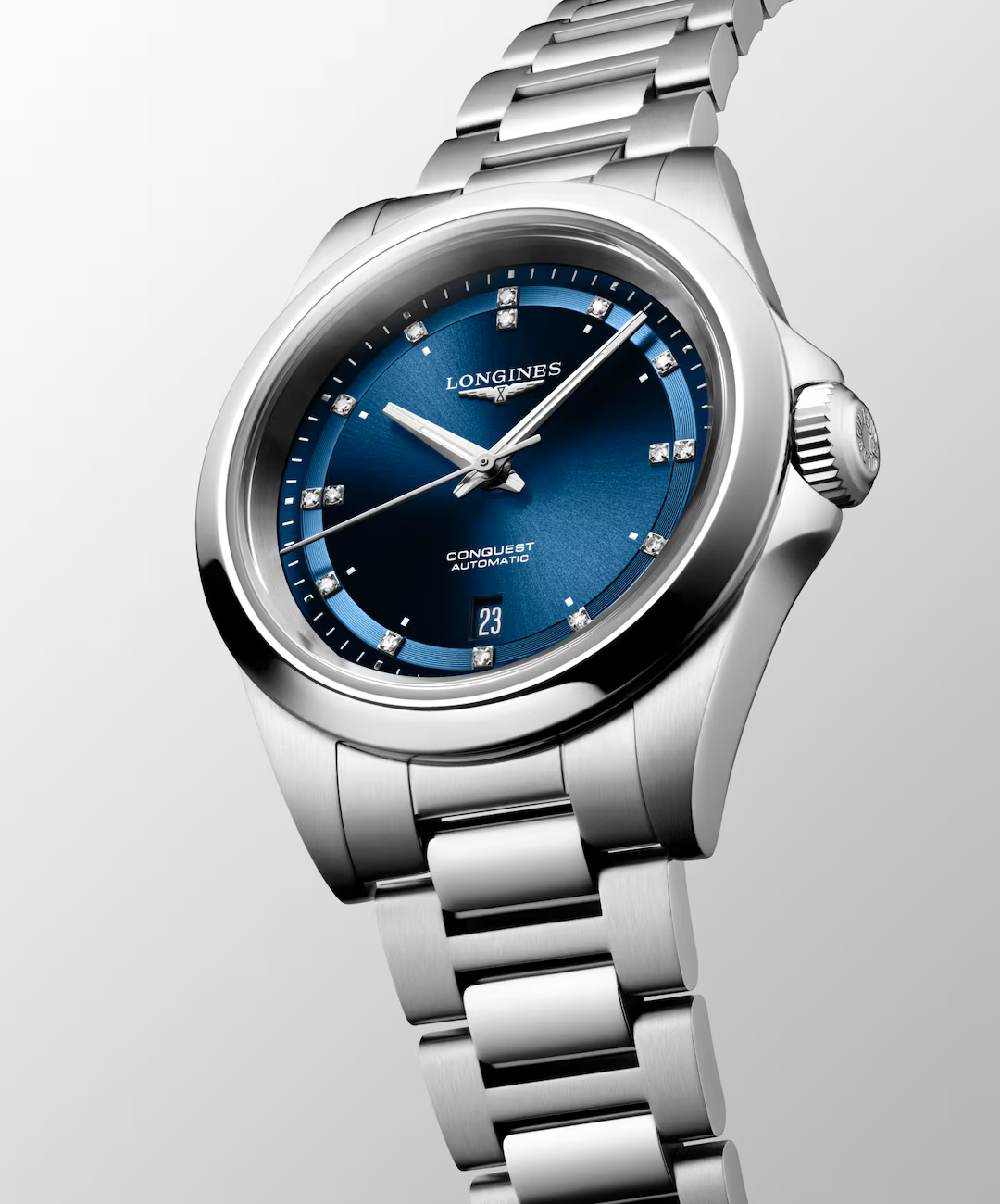 Longines Conquest 30 MM Stainless Steel Blue Dial Automatic Watch L33204976