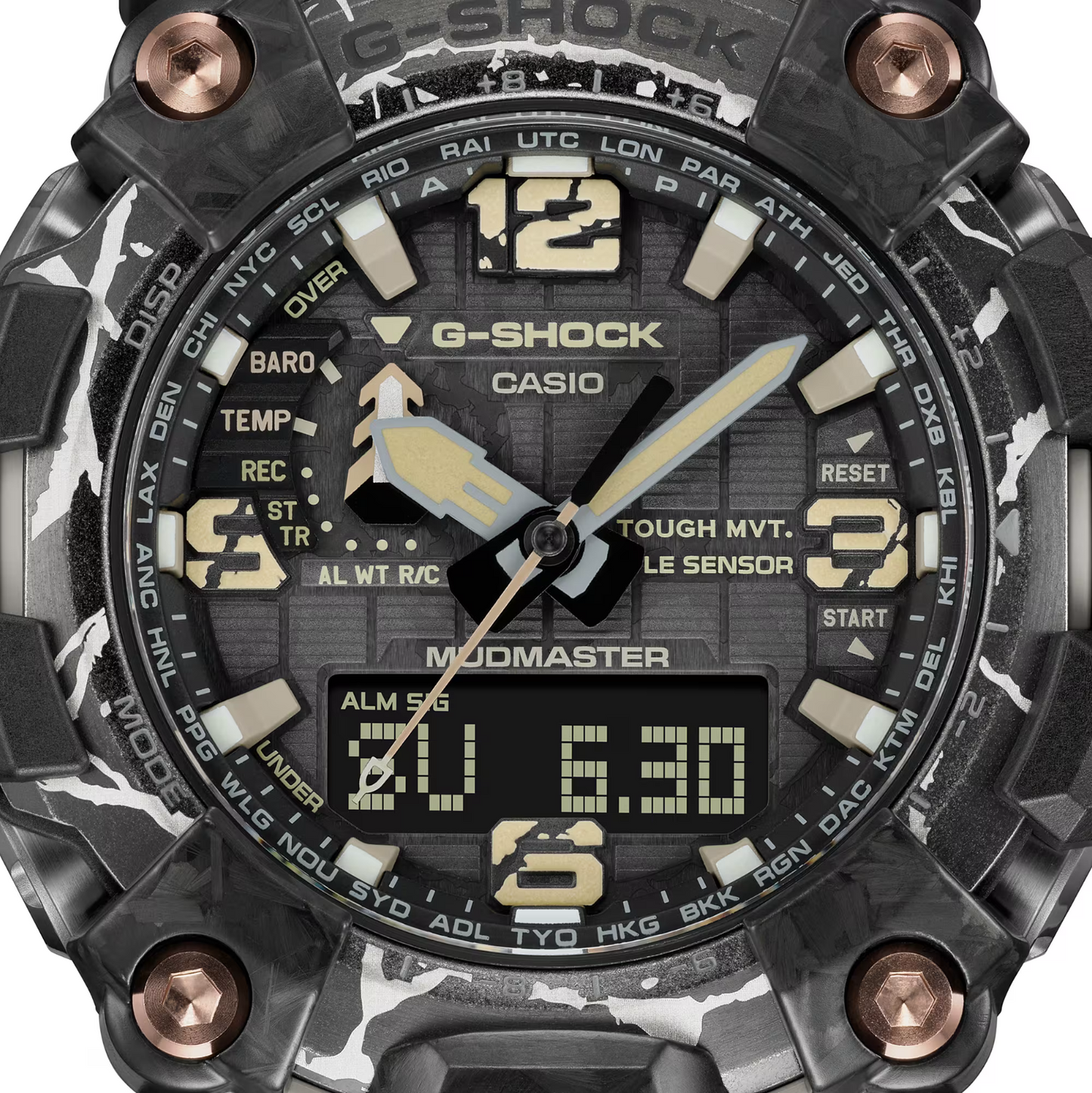 Casio G Shock Mudmaster Triple Sensor Solar Powered Watch GWG-2000CR-1ADR