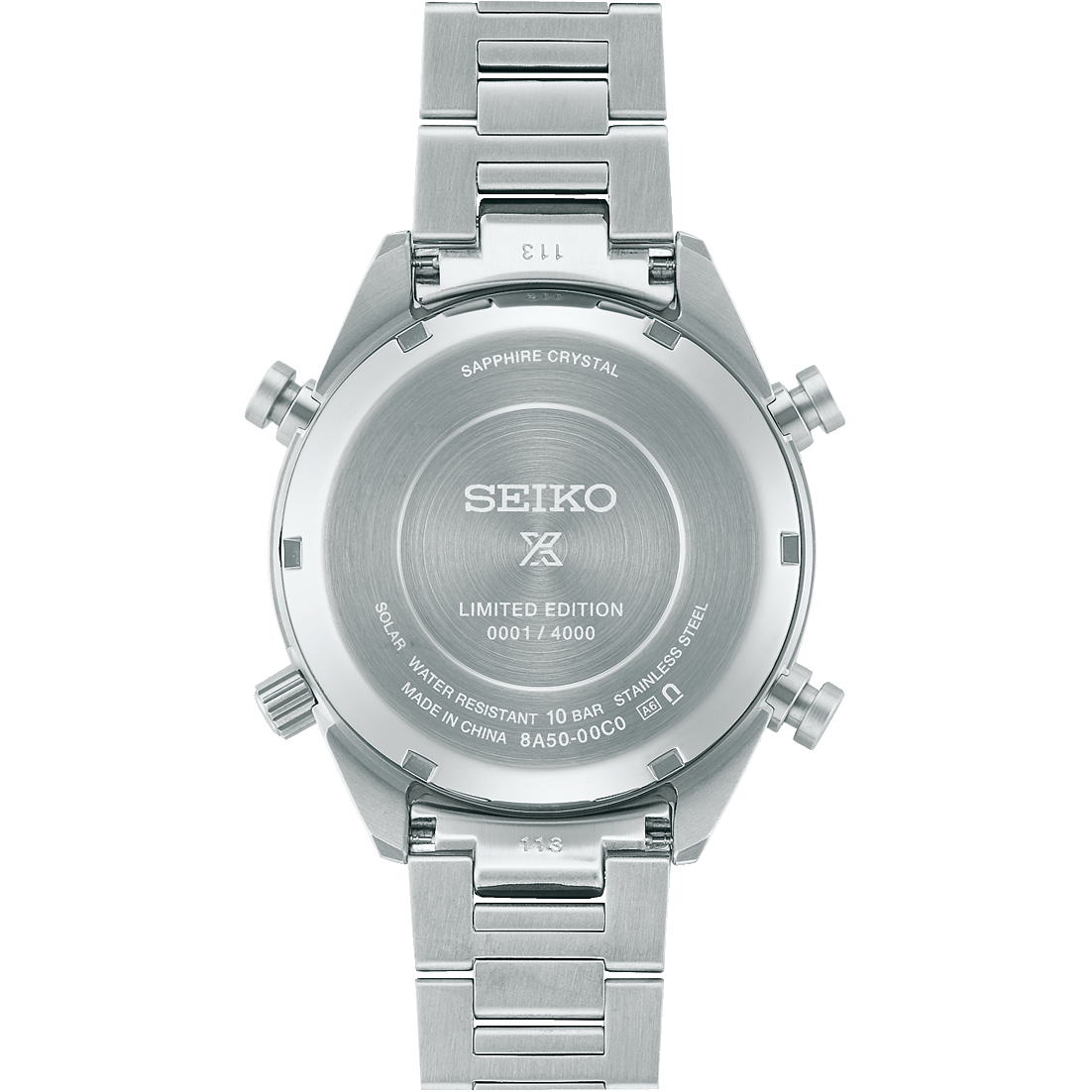 Seiko Prospex Speedtimer Solar Chronograph 42 MM SS LE Brown Dial Watch SFJ005P1