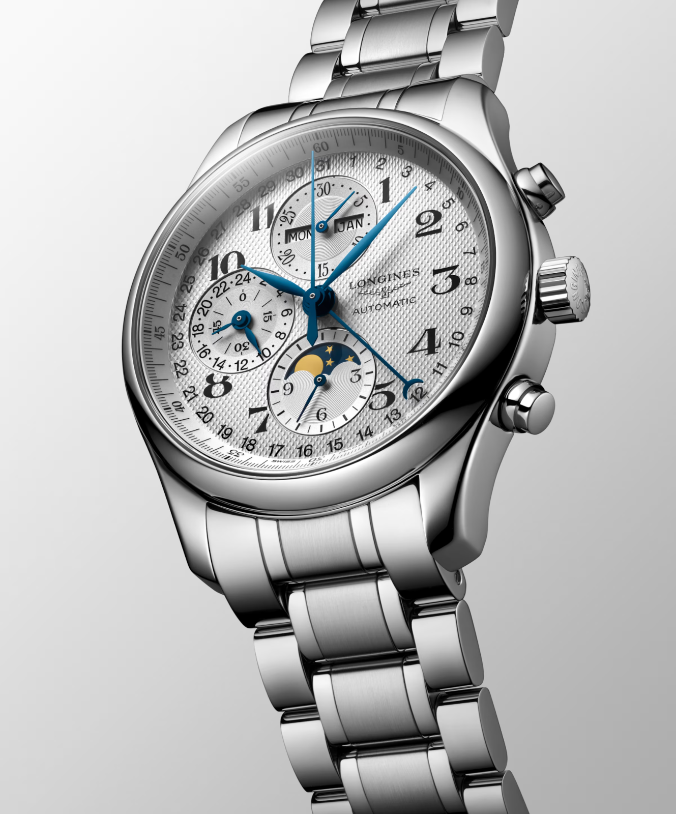 Longines Master Collection 42 MM Moonphase Automatic Full SS Watch L27734786
