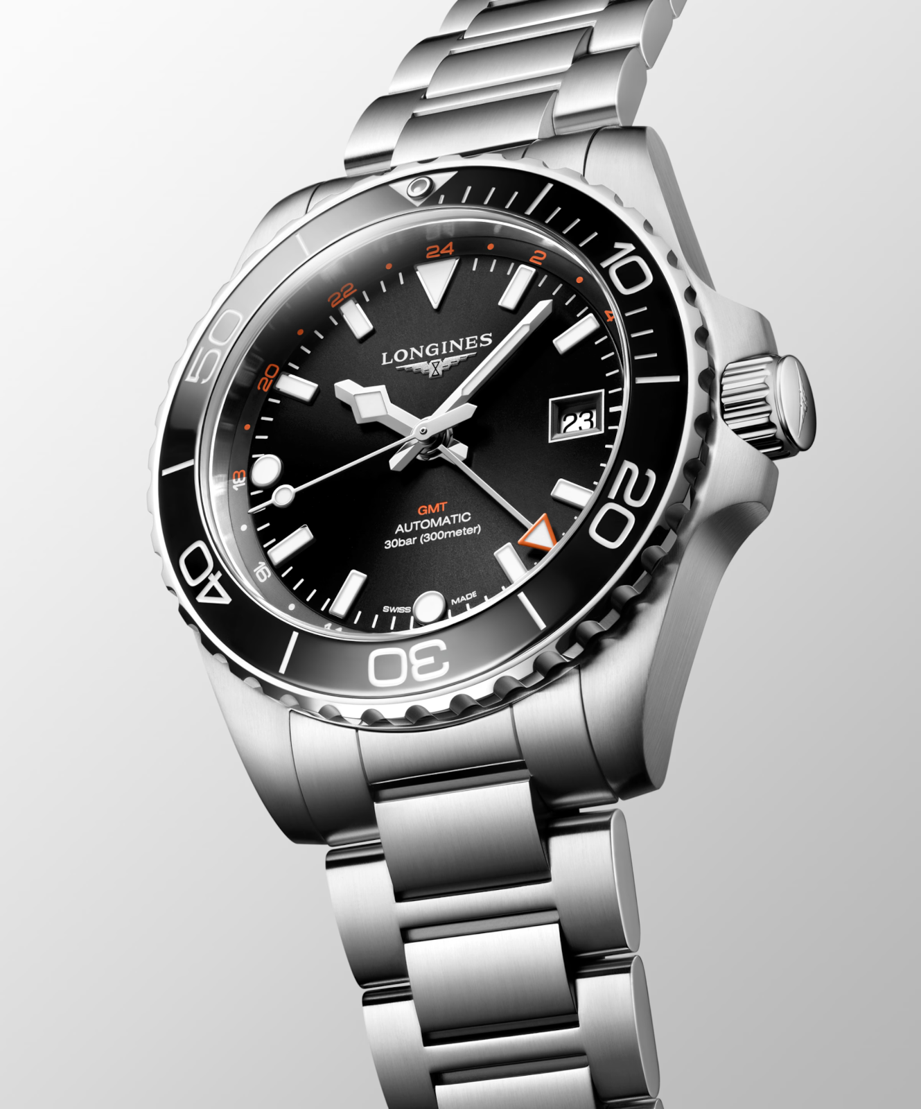 Longines Hydroconquest GMT 300 M Diver's 41 MM Automatic Watch L37904566