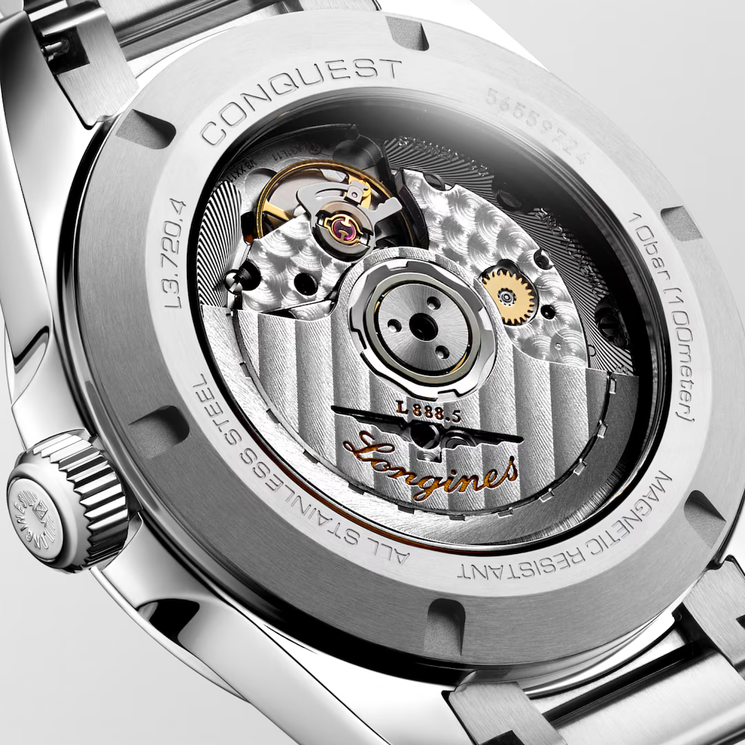 Longines Conquest 38 MM Stainless Steel Gold Dial Automatic Watch L37204626