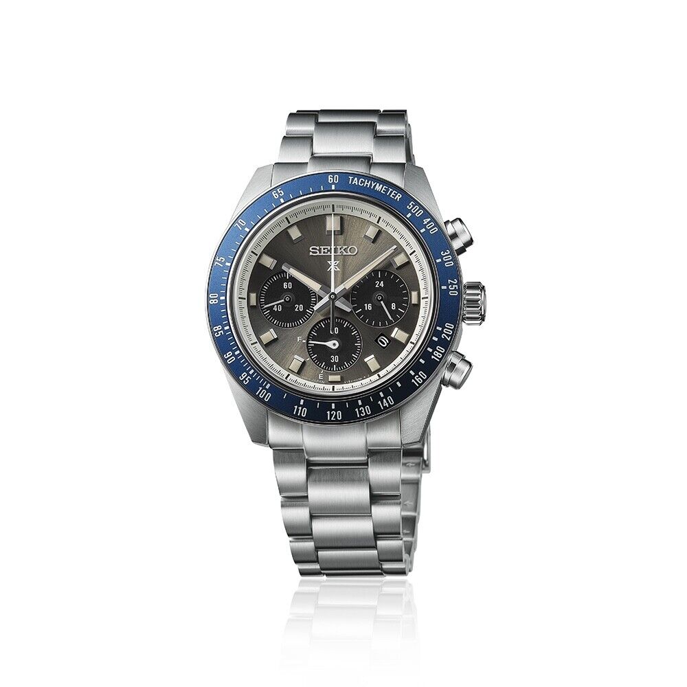 Seiko Prospex Speedtimer 41.4 MM Solar Chronograph Black Dial Watch SSC939P1