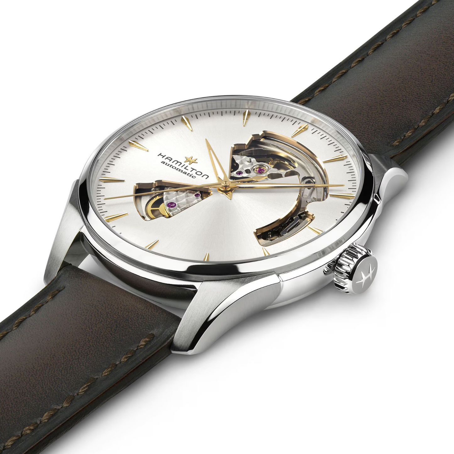 Hamilton Jazzmaster Open Heart Automatic 40 MM Silver Dial Watch H32675551