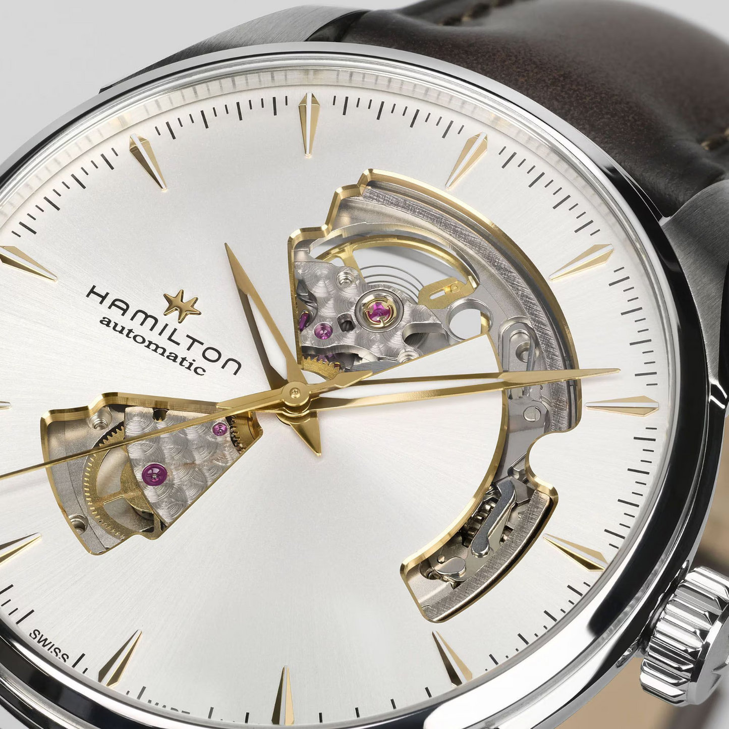 Hamilton Jazzmaster Open Heart Automatic 40 MM Silver Dial Watch H32675551