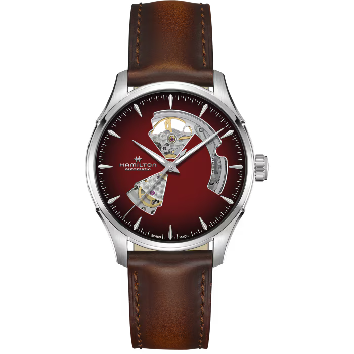 Hamilton Jazzmaster Open Heart Automatic 40 MM Burgundy Dial Watch H32675570