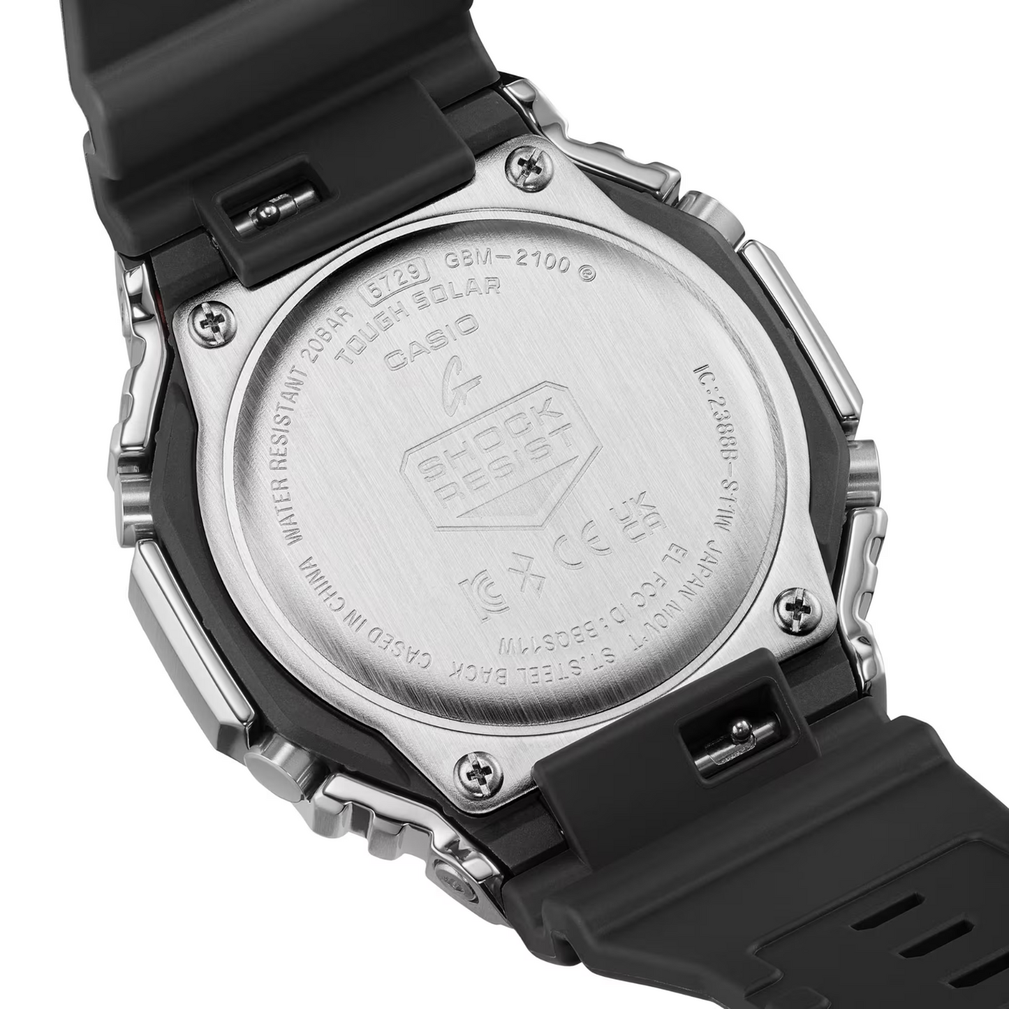 Casio G-Shock G Steel Metal Series Solar Bluetooth Blue Dial Watch GBM-2100A-1A2