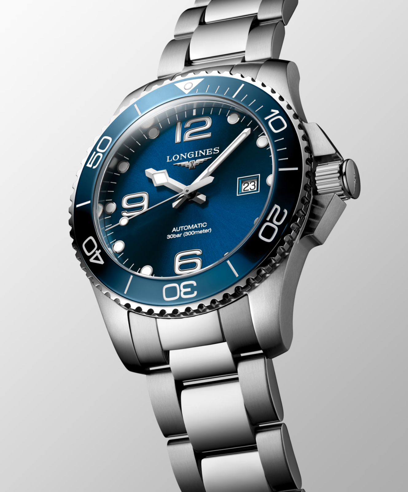 Longines Hydroconquest 43 MM Blue Dial Automatic Full SS Watch L37824966