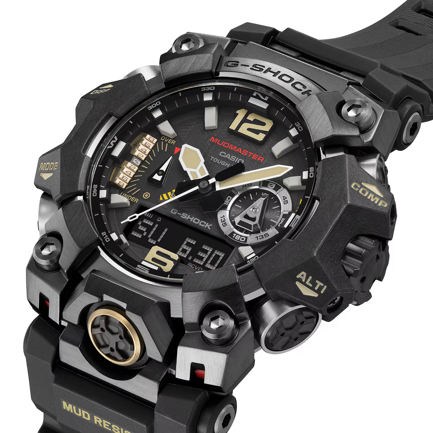 Casio G-Shock Master Of G Mudmaster Solar Radio Resin Black Watch GWG-B1000-1A