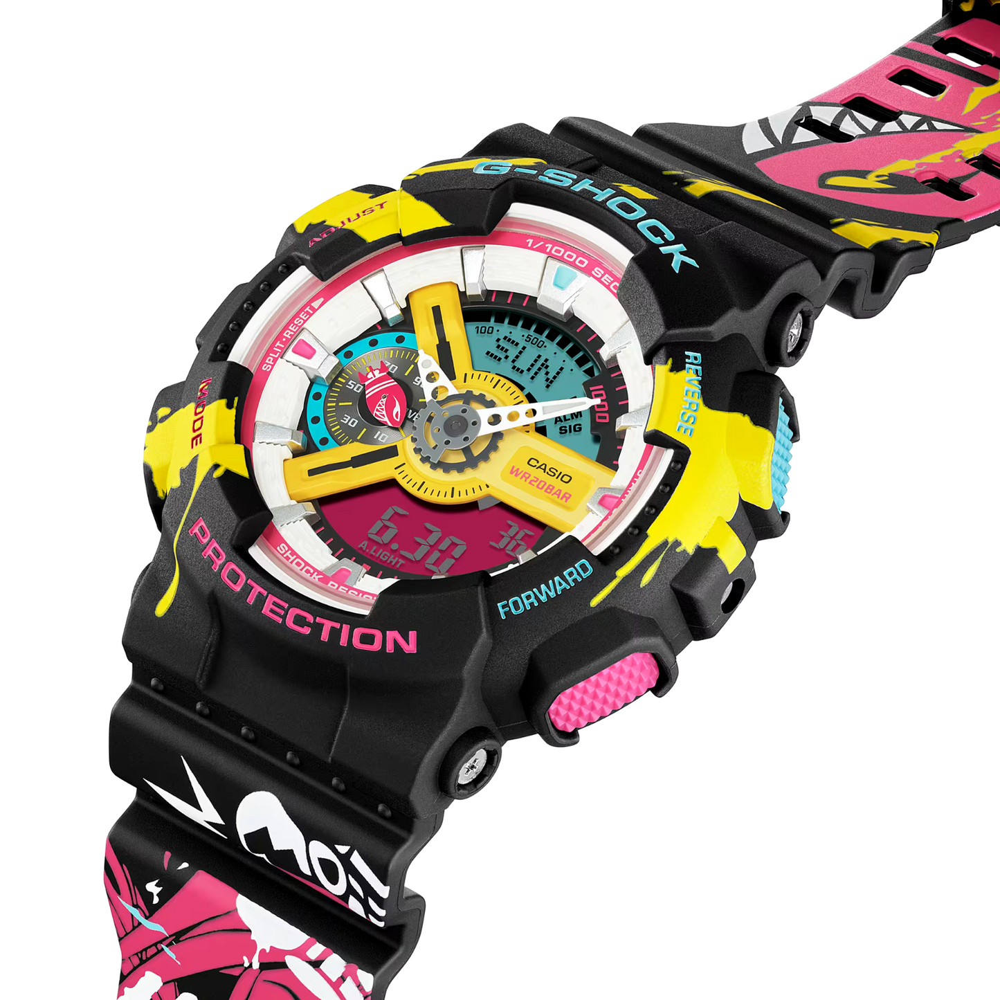 Casio G-Shock League Of Legends JINX Analog Resin Watch - GA-110LL-1