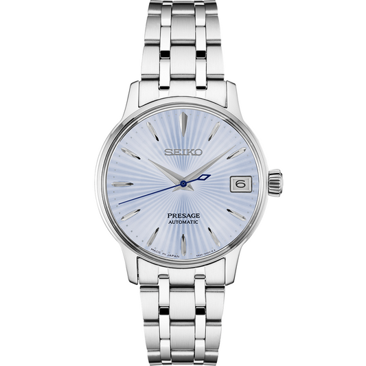 Seiko Presage Cocktail Time Light Blue 33.8 MM Automatic Watch SRP841J1