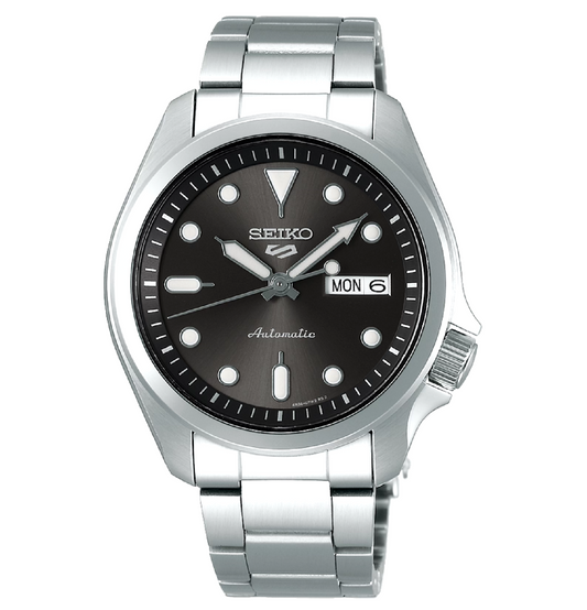 Seiko 5 Sports 40mm Full Stainless Steel Grey Dial Automatic Watch - SRPE51K1