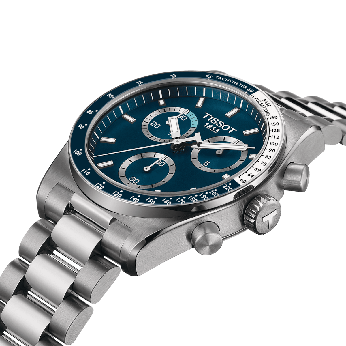 Tissot PR516 Chronograph 40 MM SS Quartz Blue Dial Watch T149.417.11.041.00