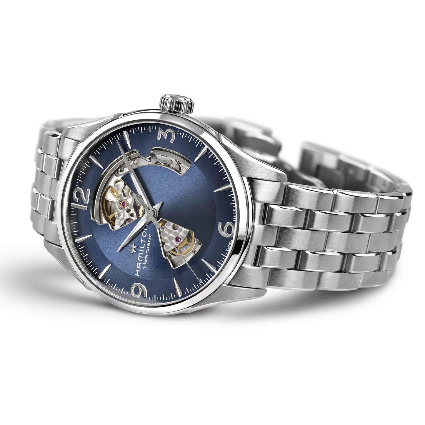 Hamilton Jazzmaster Open Heart Automatic 42 MM Blue Dial Watch H32705141