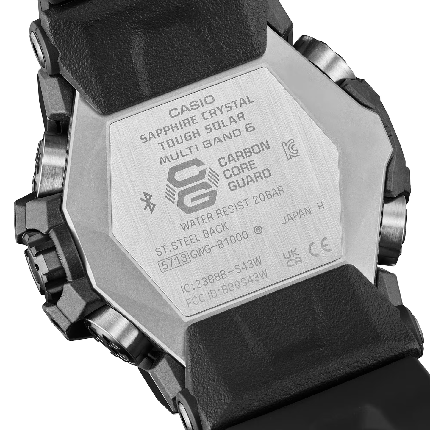 Casio G-Shock Master Of G Mudmaster Solar Radio Resin Black Watch GWG-B1000-1A