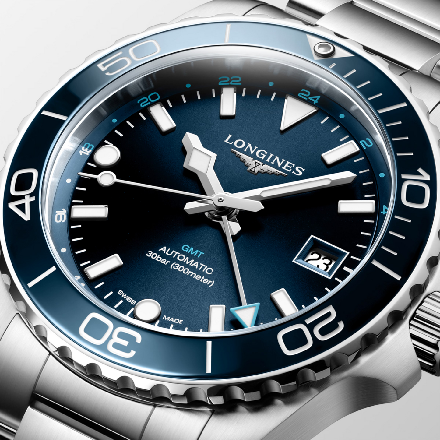 Longines Hydroconquest GMT 300 M Diver's 41 MM Automatic Watch L37904966