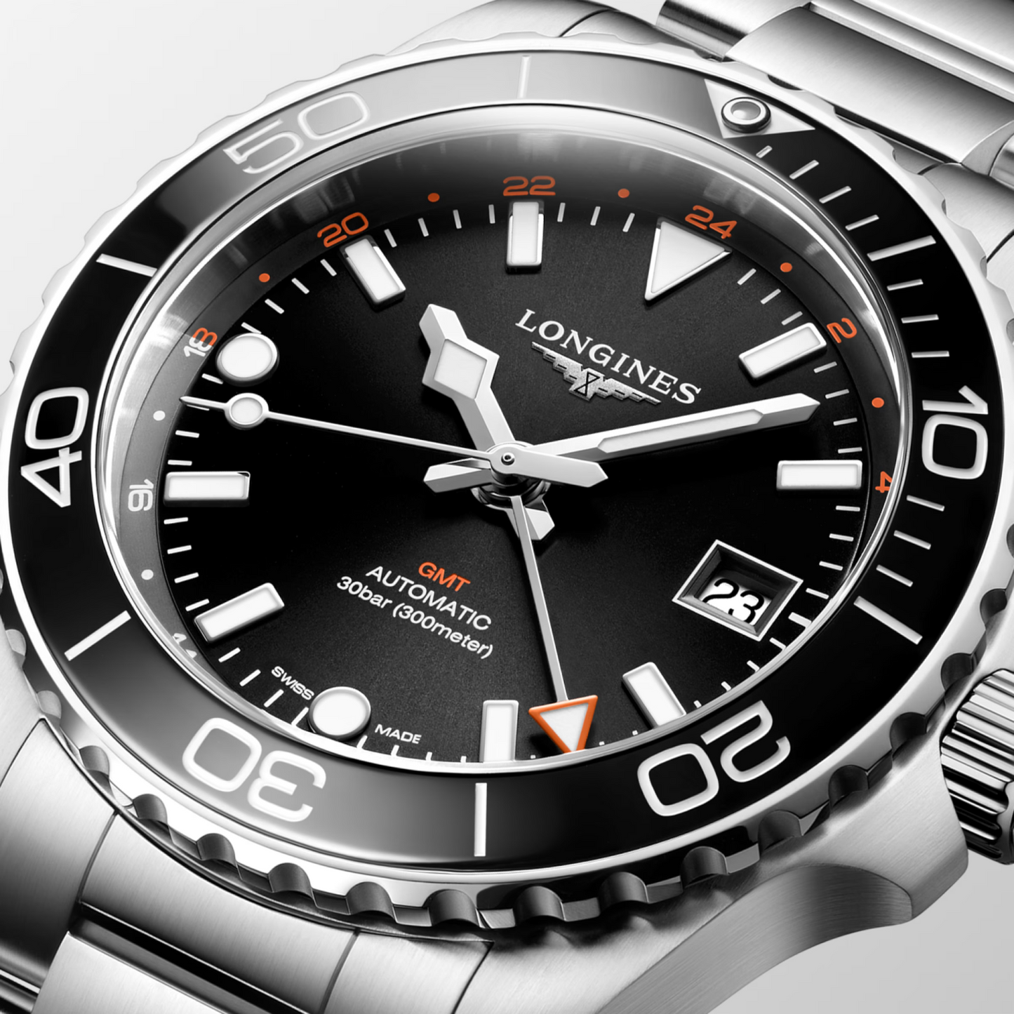 Longines Hydroconquest GMT 300 M Diver's 41 MM Automatic Watch L37904566