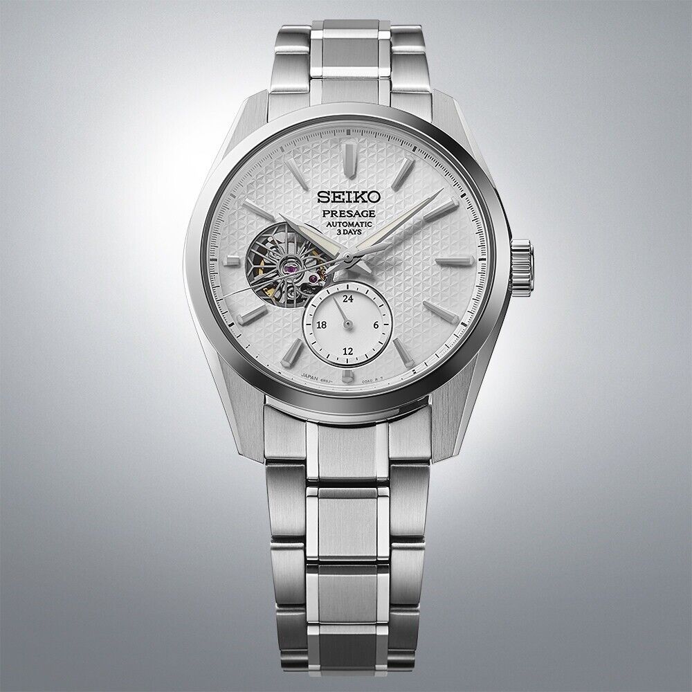 Seiko Presage Sharp Edged Series Open Heart 3 Days Automatic Watch - SPB415J1