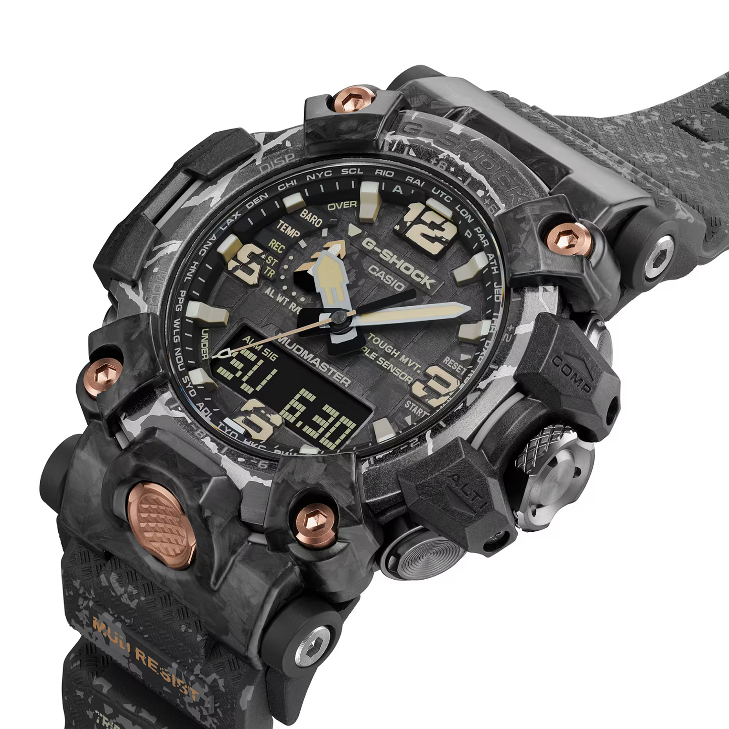 Casio G Shock Mudmaster Triple Sensor Solar Powered Watch GWG-2000CR-1ADR