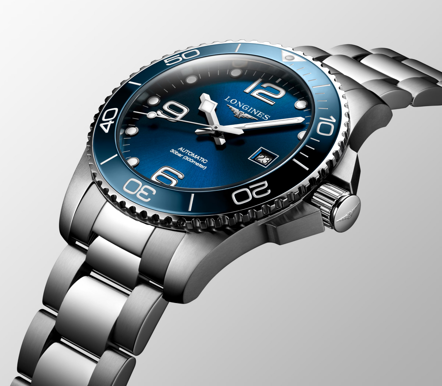 Longines Hydroconquest 43 MM Blue Dial Automatic Full SS Watch L37824966