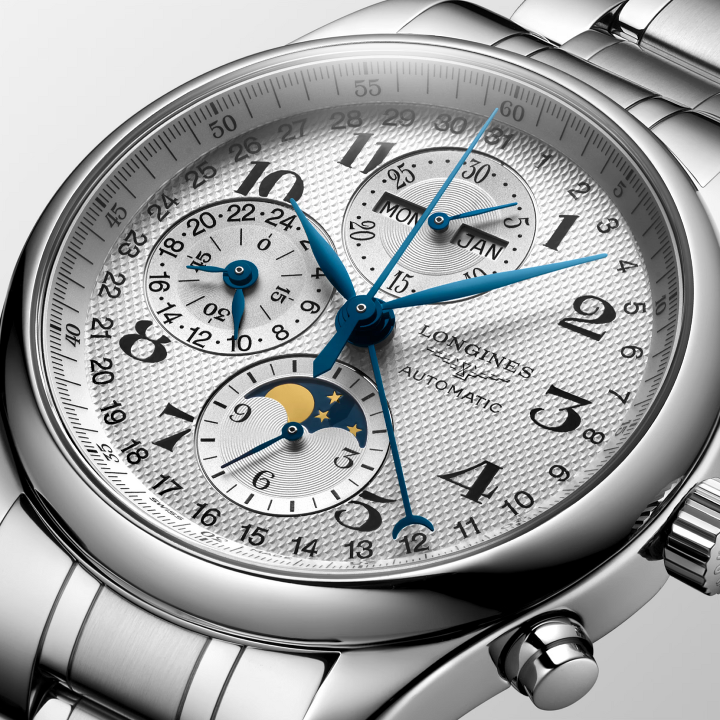 Longines Master Collection 42 MM Moonphase Automatic Full SS Watch L27734786