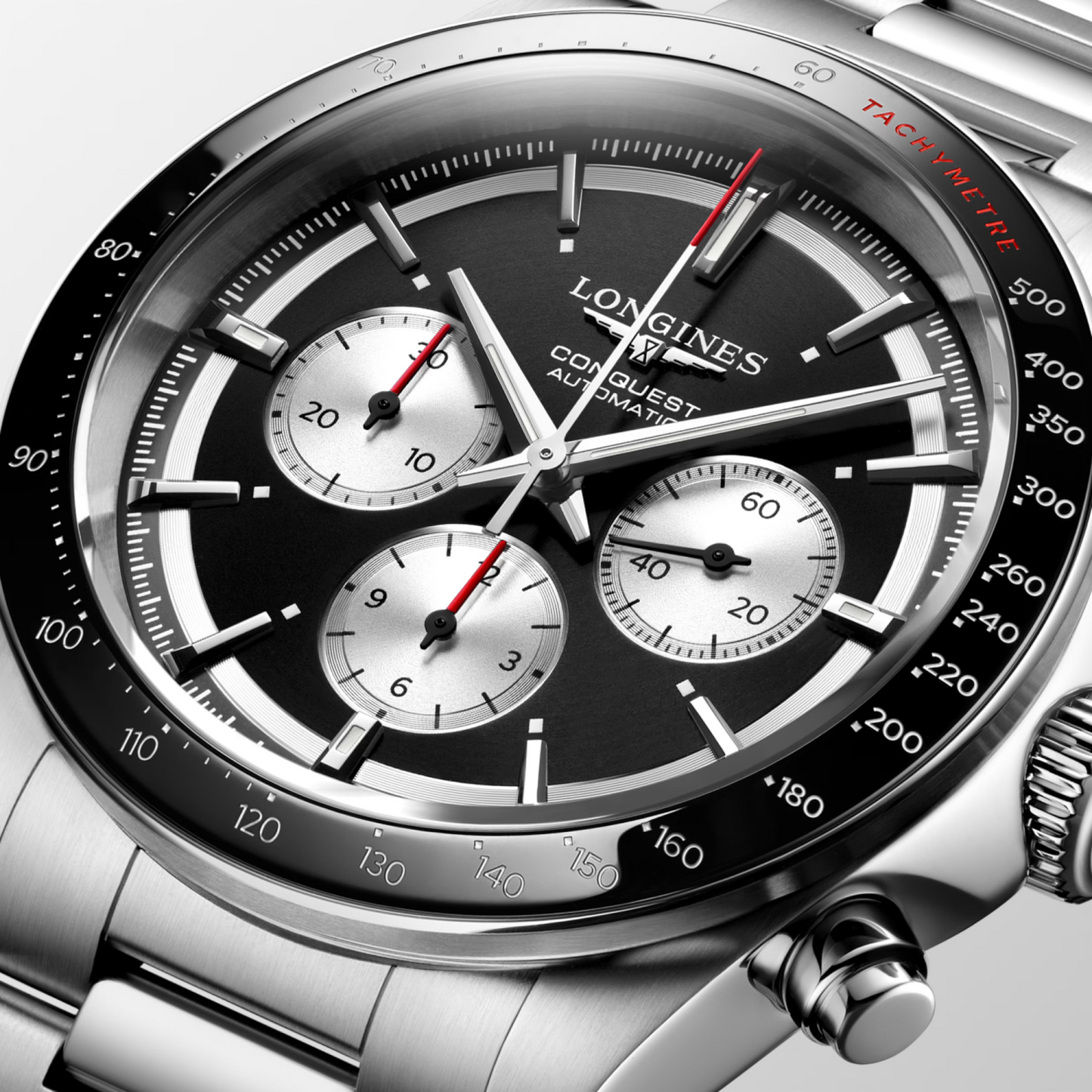 Longines Conquest 42 MM Stainless Steel Chronograph Automatic Watch L38354526
