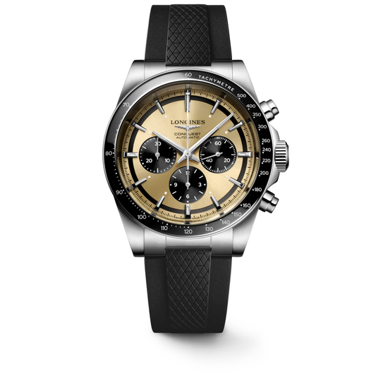 Longines Conquest Chronograph 42 MM Rubber Band Automatic Watch L38354329