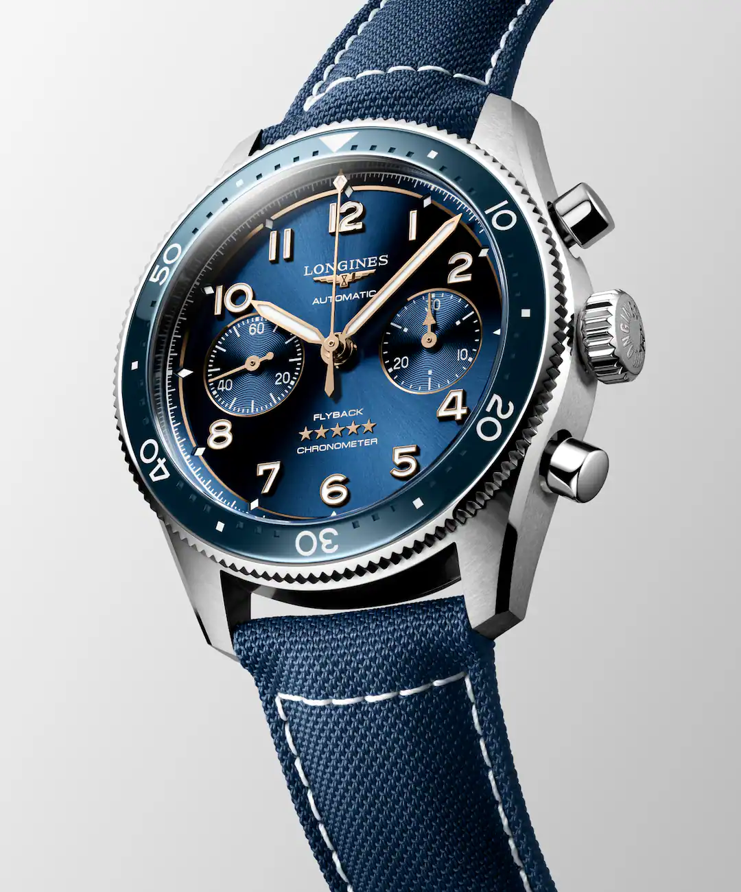 Longines Spirit Flyback 42 MM Blue Dial SS Automatic Watch L38214932