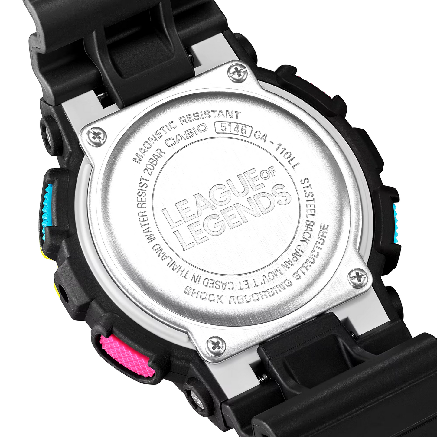 Casio G-Shock League Of Legends JINX Analog Resin Watch - GA-110LL-1