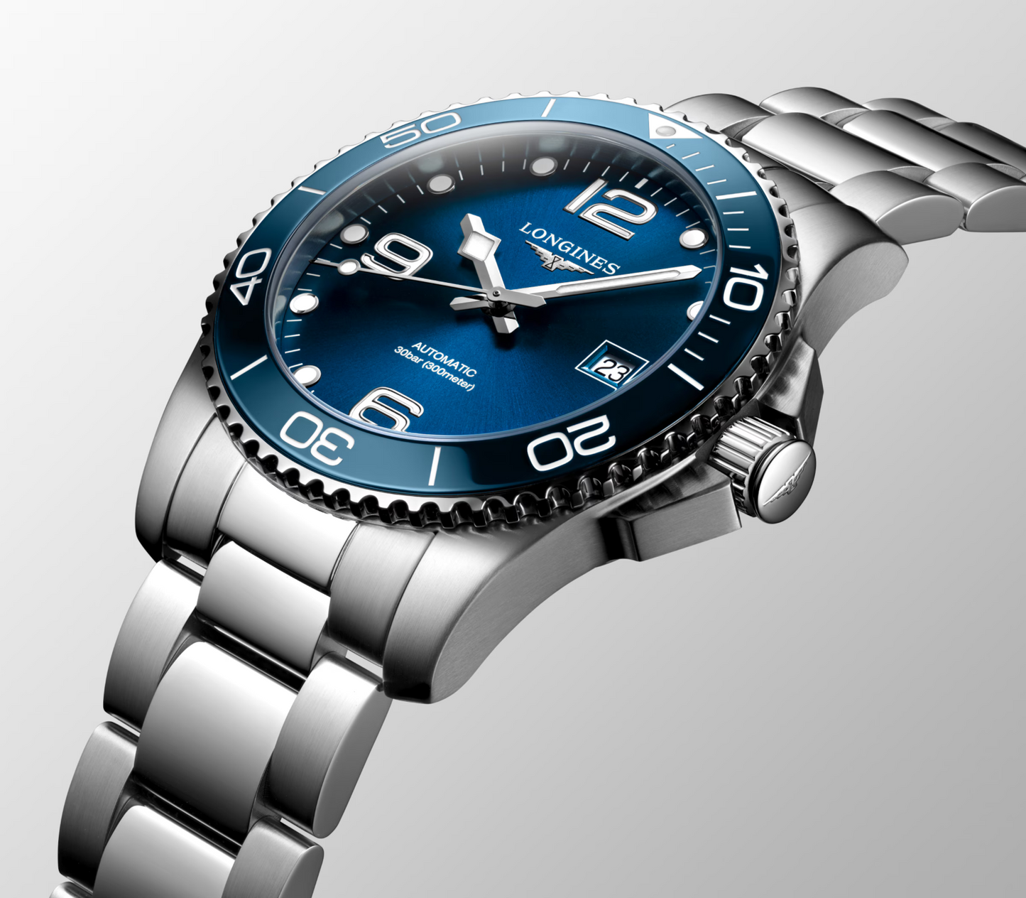 Longines Hydroconquest 41 MM Blue Dial Automatic Full SS Watch L37814966