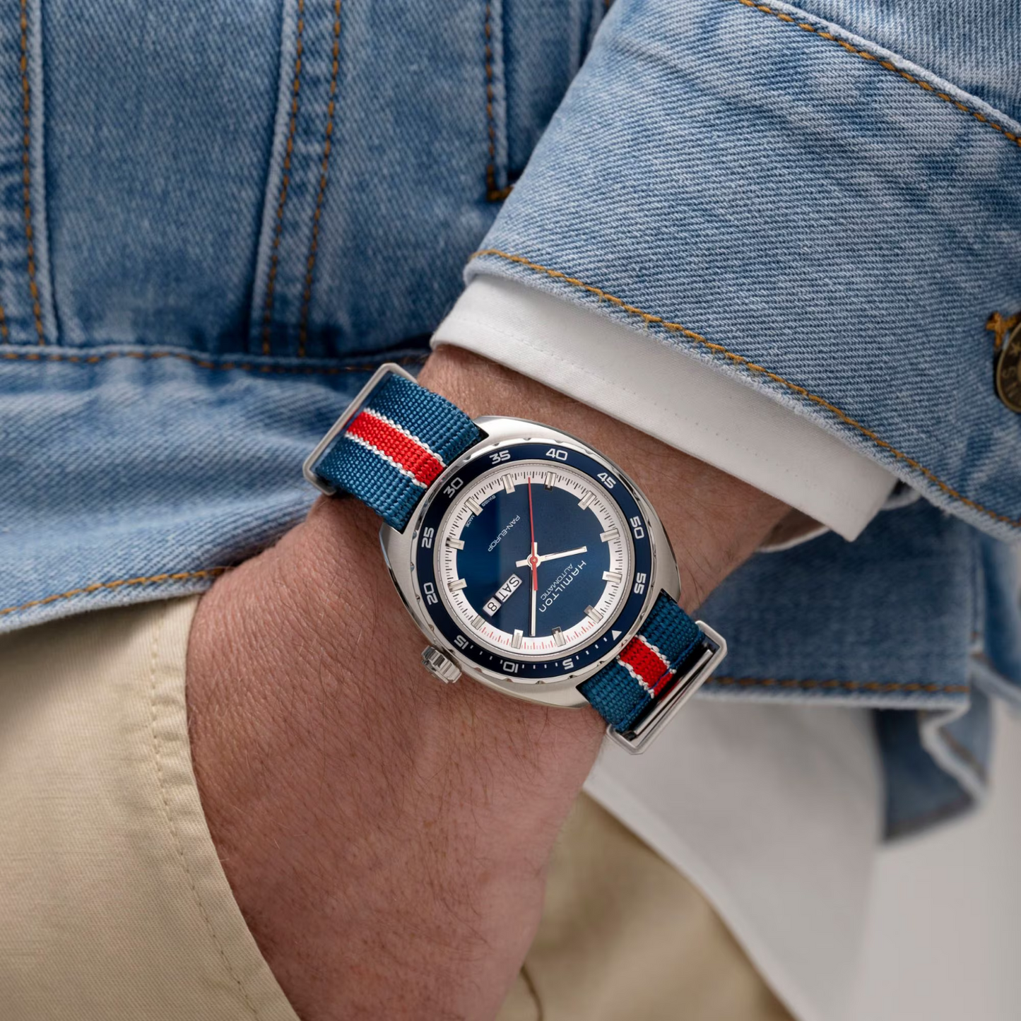 Hamilton American Classic Pan Europ Day Date Automatic 42 MM Watch H35405741