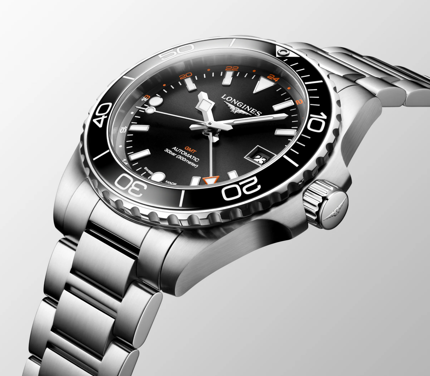Longines Hydroconquest GMT 300 M Diver's 41 MM Automatic Watch L37904566