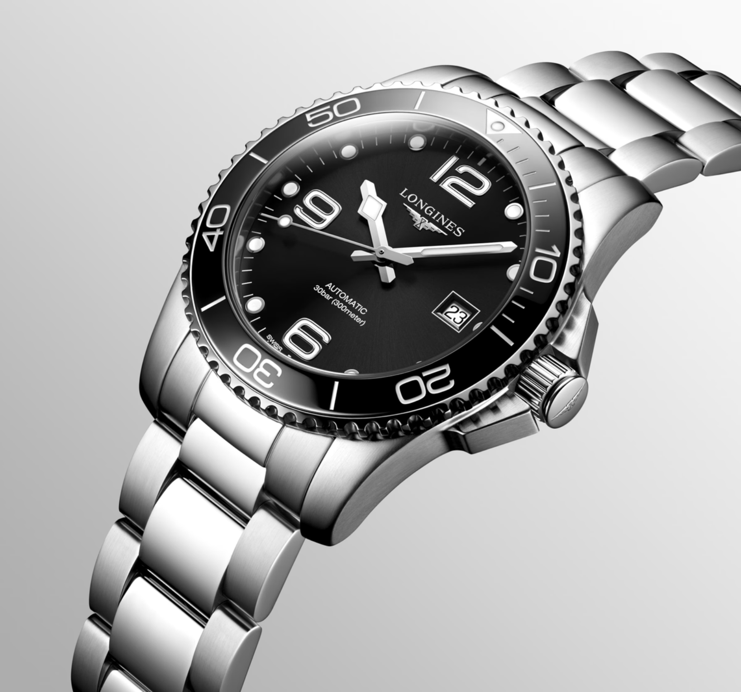 Longines Hydroconquest 41 MM Black Dial Automatic Watch L37814566