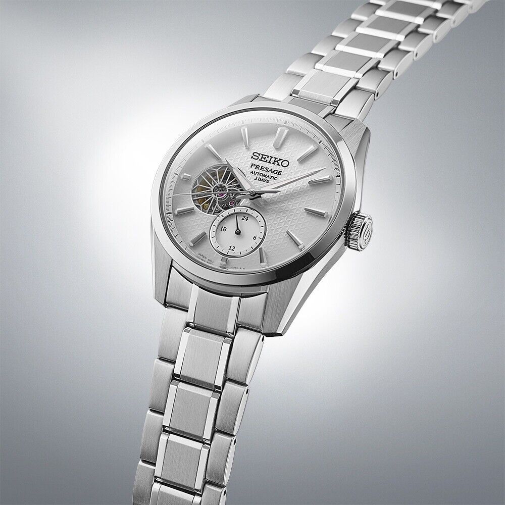 Seiko Presage Sharp Edged Series Open Heart 3 Days Automatic Watch - SPB415J1