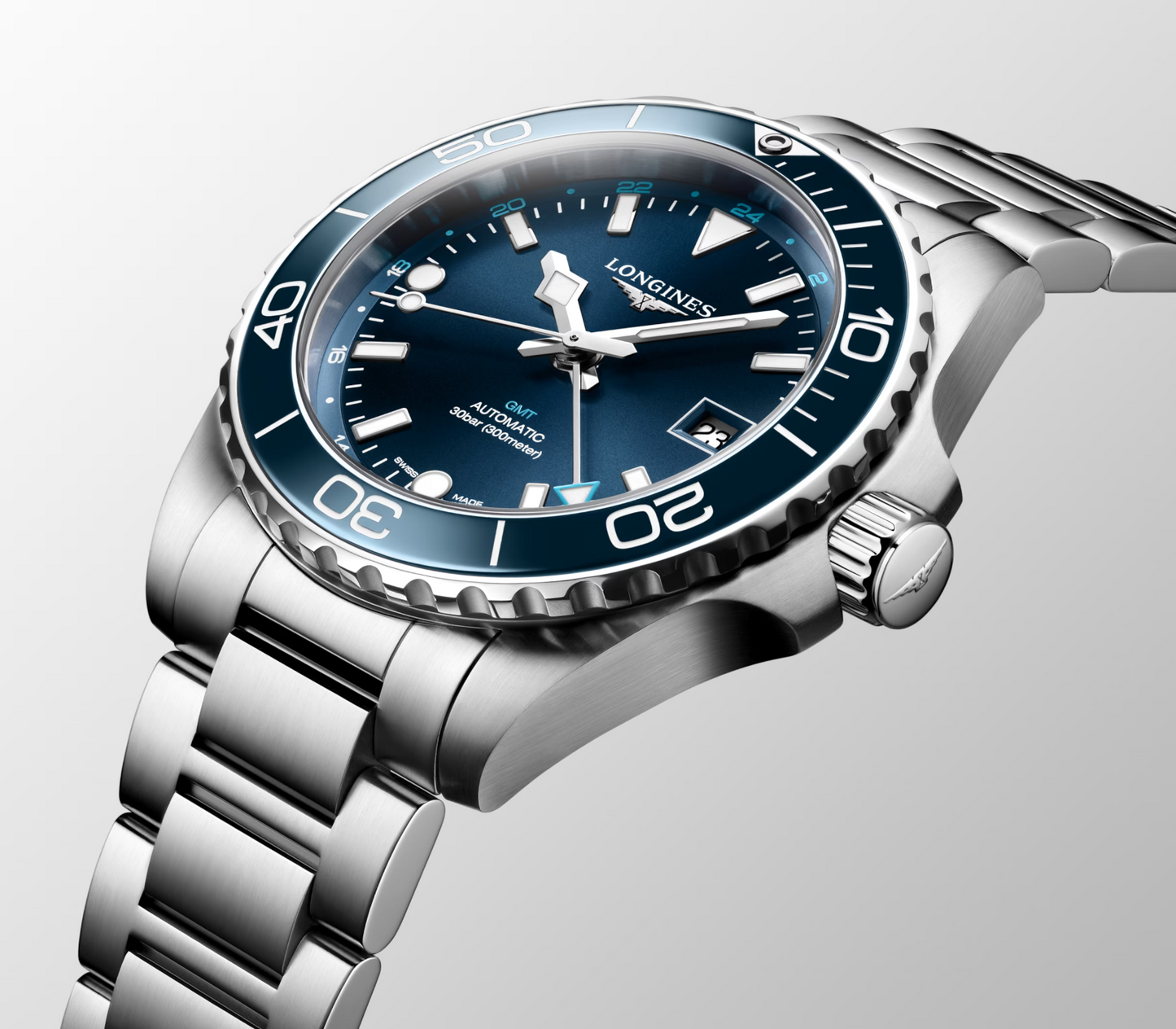 Longines Hydroconquest GMT 300 M Diver's 41 MM Automatic Watch L37904966