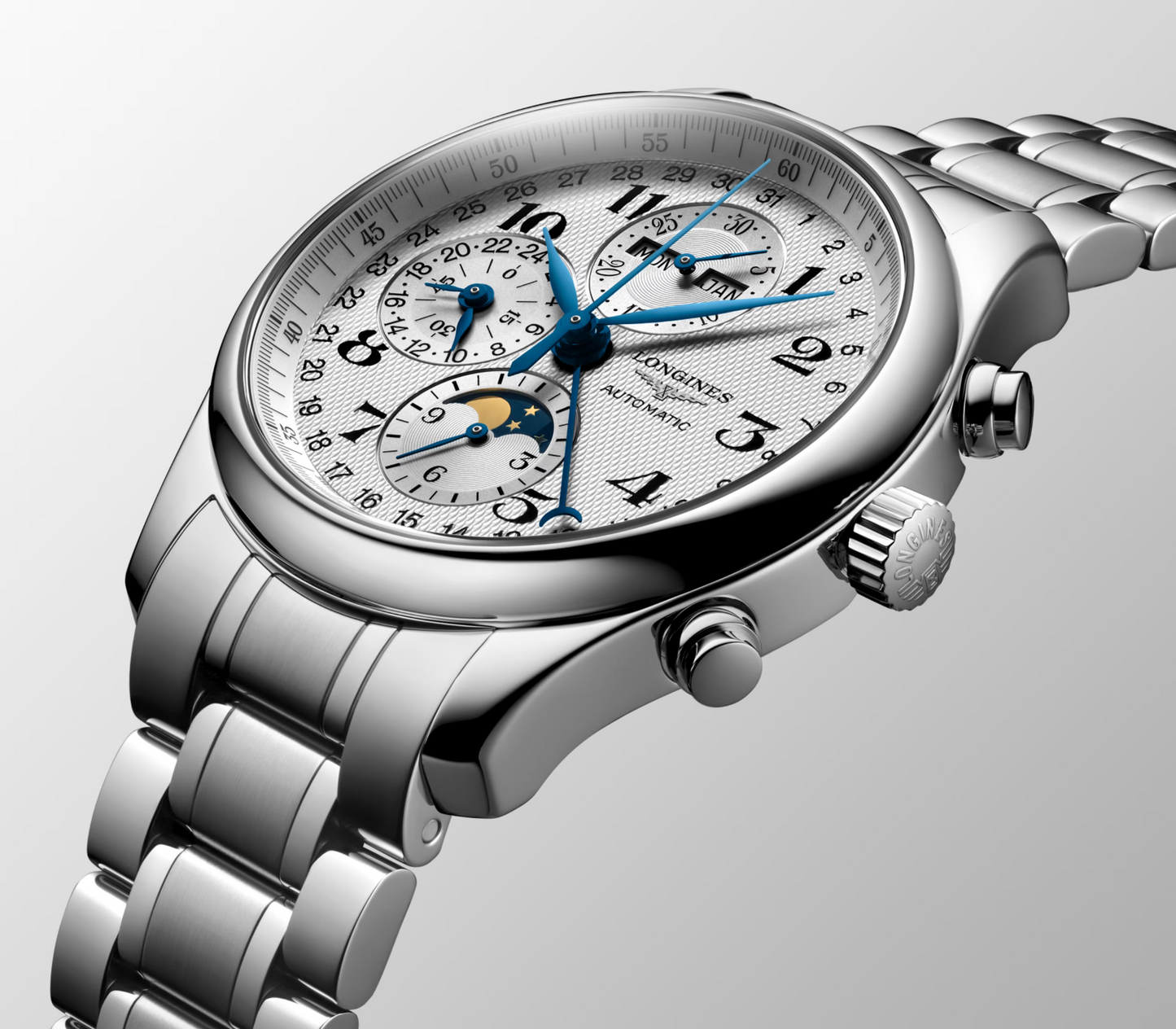 Longines Master Collection 42 MM Moonphase Automatic Full SS Watch L27734786