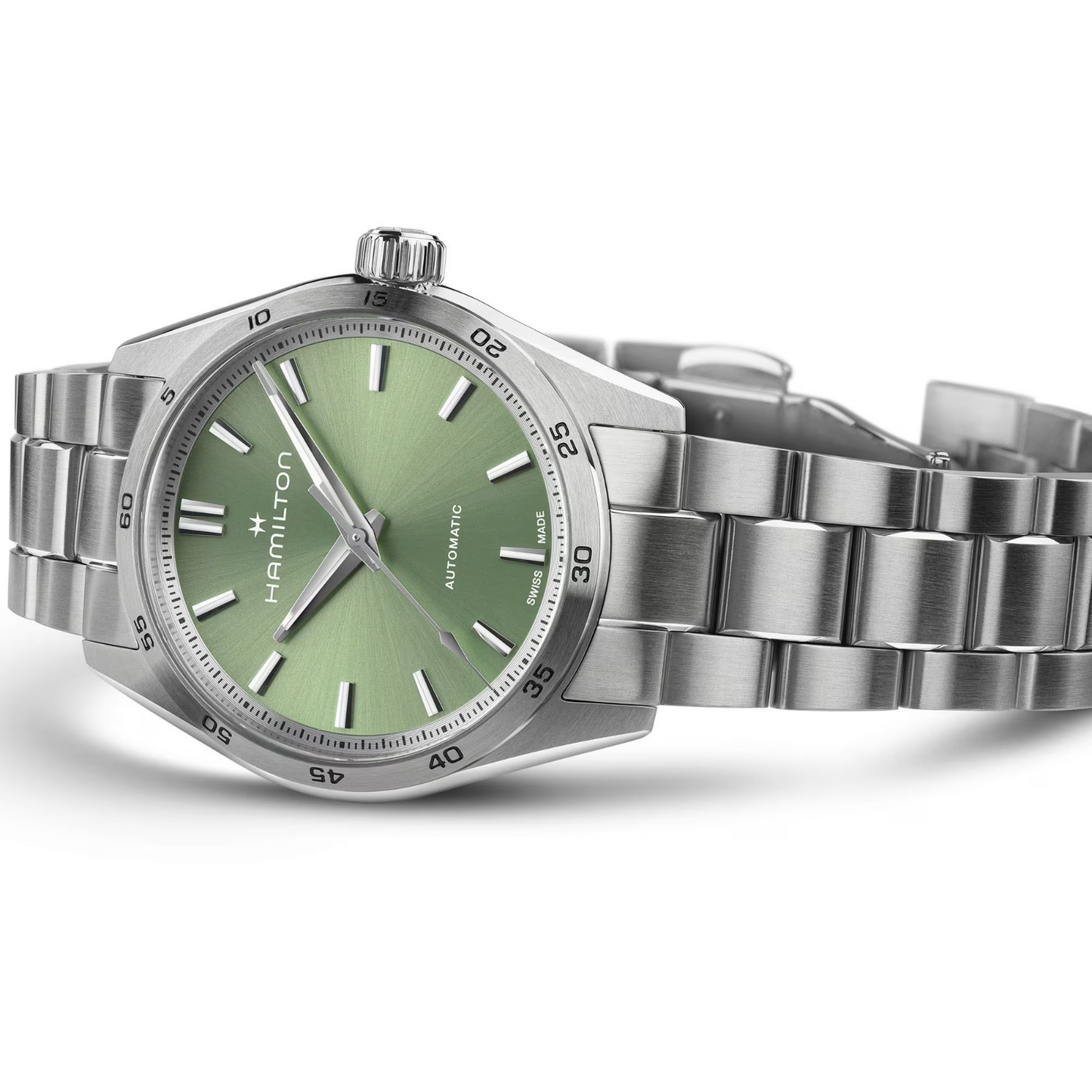 Hamilton Jazzmaster Performer Automatic 34 MM Green Dial Watch H36105160