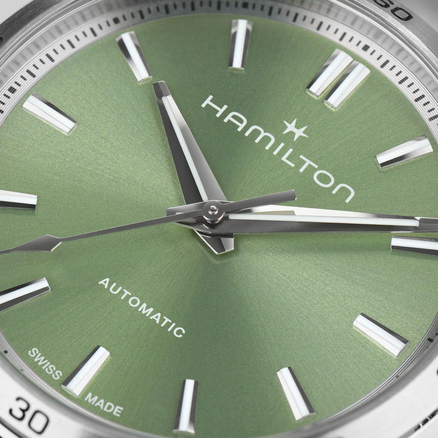 Hamilton Jazzmaster Performer Automatic 34 MM Green Dial Watch H36105160